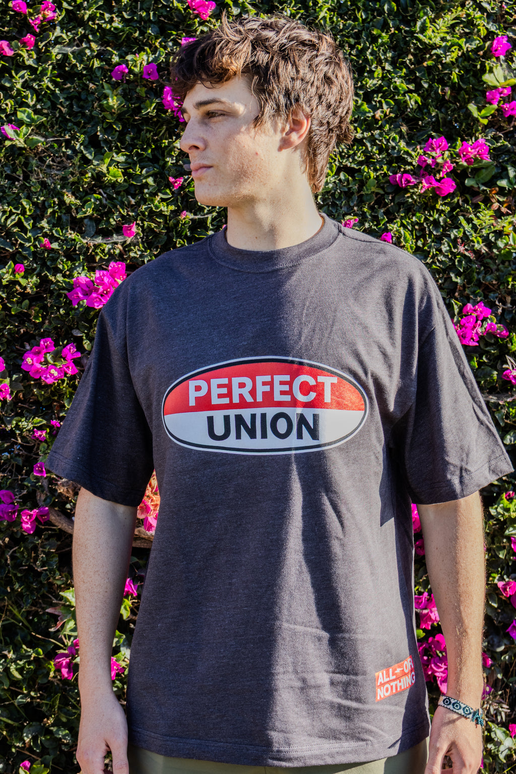 "GAS STATION" Gray Tee