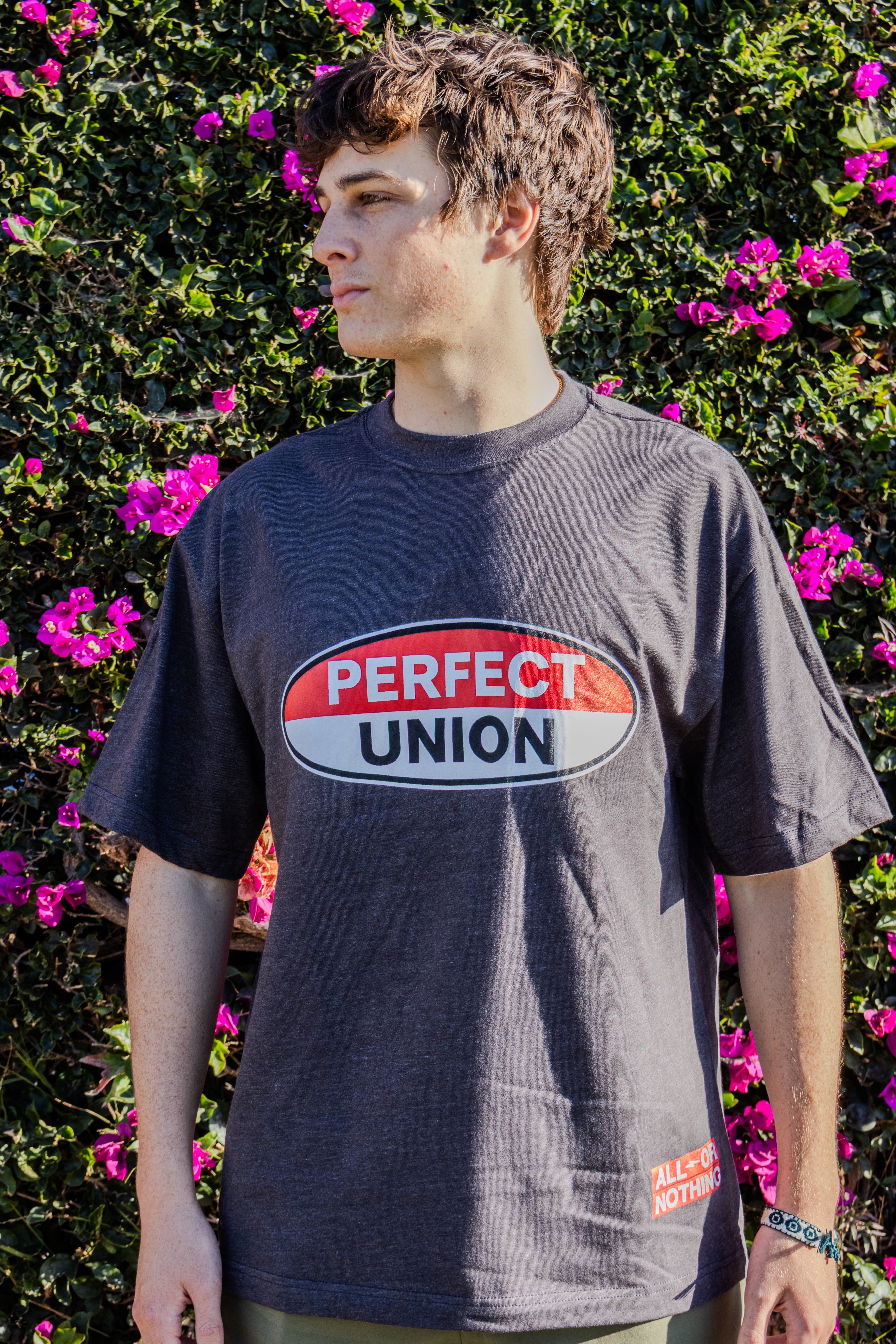 "GAS STATION" Gray Tee