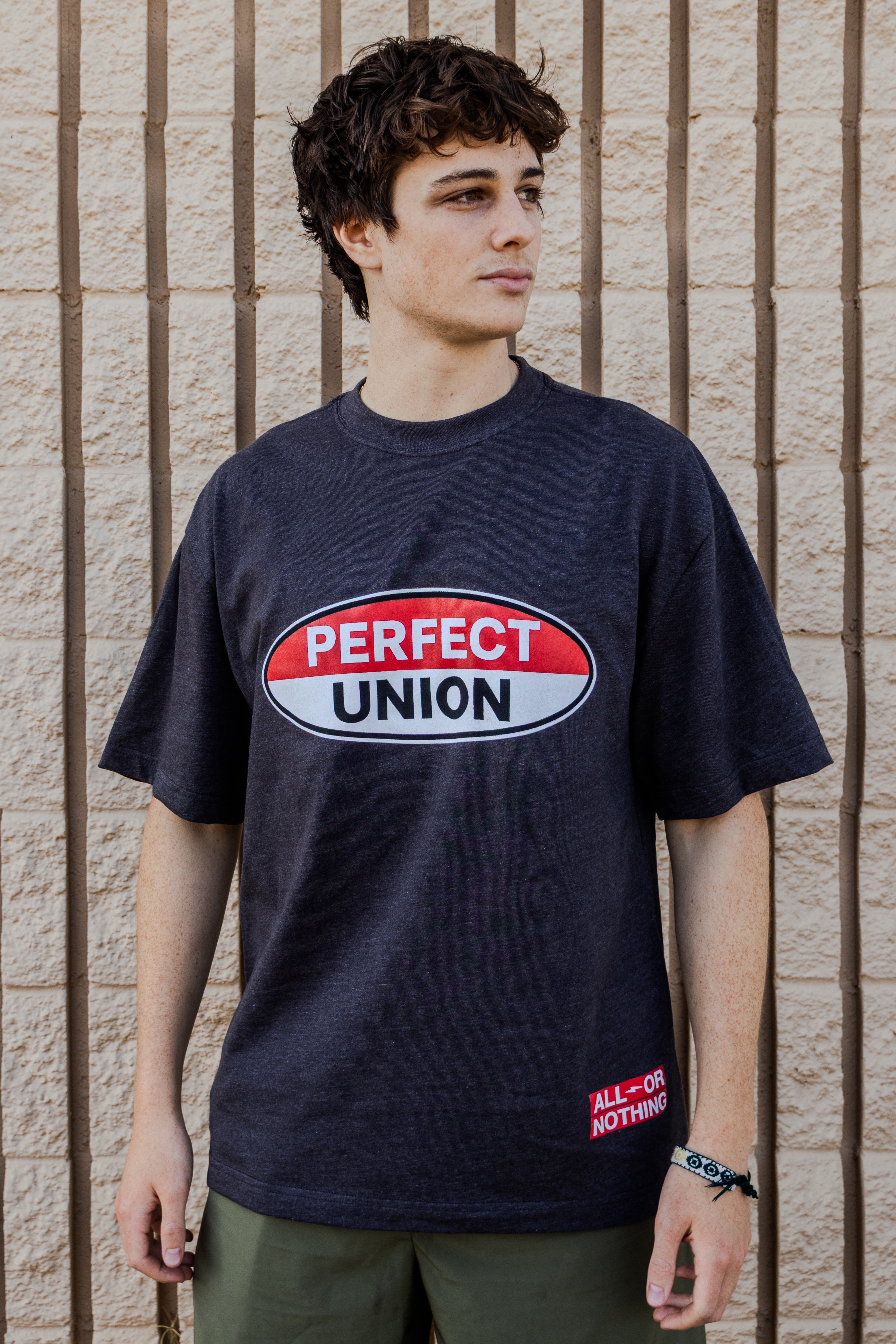 "GAS STATION" Gray Tee